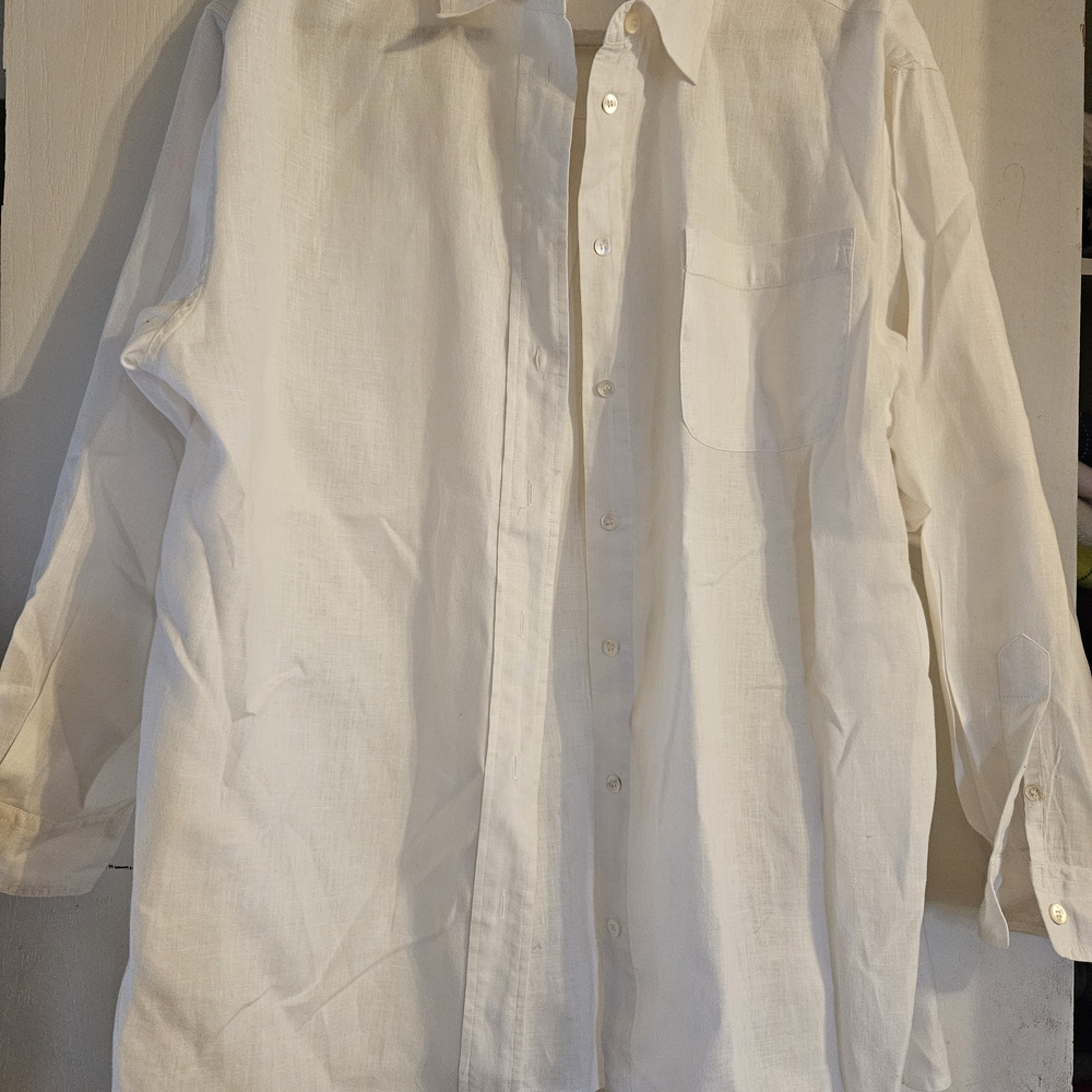 Plus Size 100% Linen Blouse